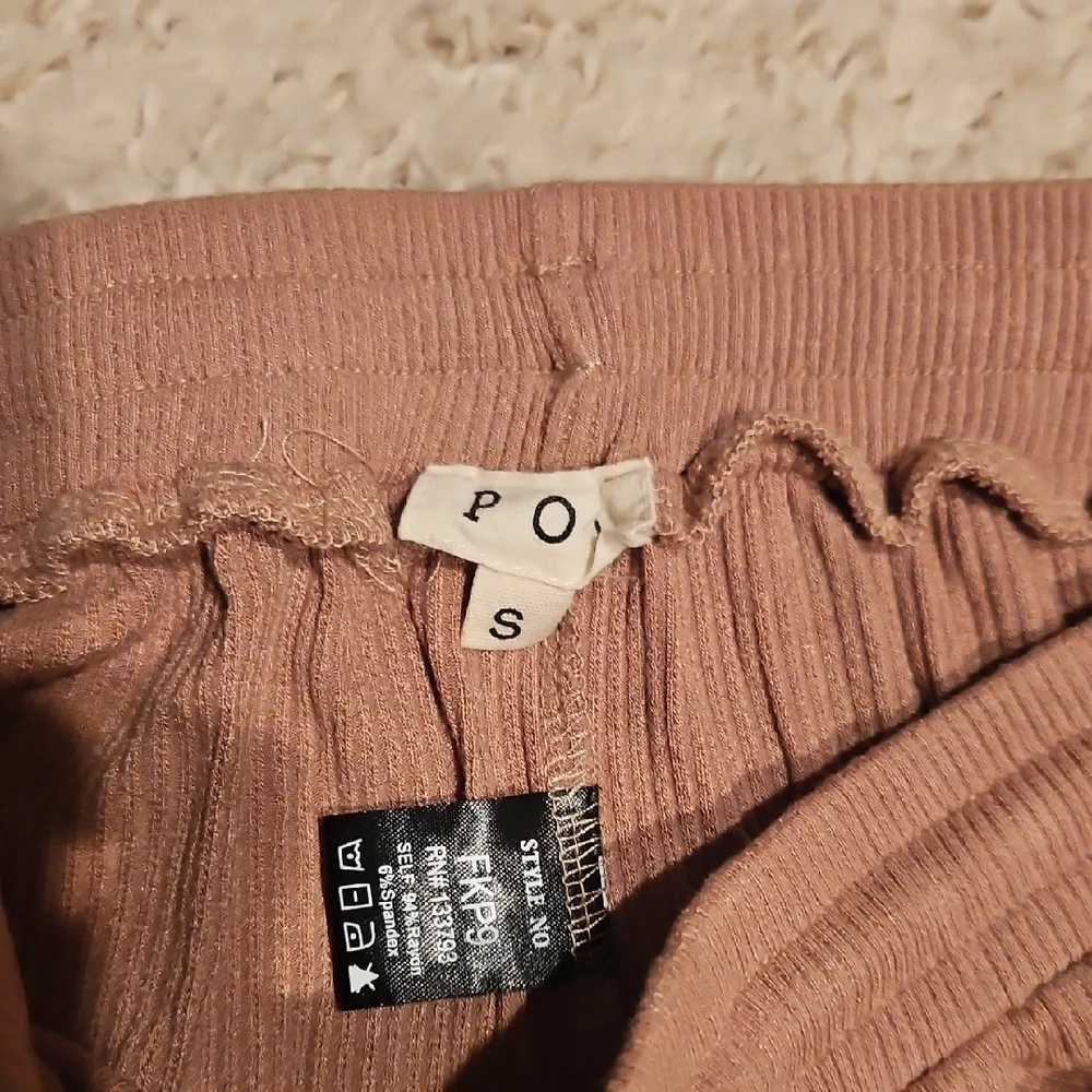 252 POL Blush and Tan Wide-Leg Pants - Picture 4 of 5